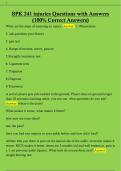 BPK 241 injuries Questions with Answers  &lpar;100&percnt; Correct Answers&rpar; 
