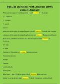 Bpk 241 Questions with Answers &lpar;100&percnt;  Correct Answers&rpar;