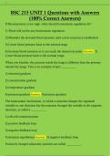 BSC 215 UNIT 1 Questions with Answers  &lpar;100&percnt; Correct Answers&rpar;