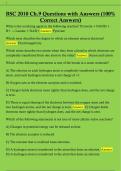 BSC 2010 Ch&period;9 Questions with Answers &lpar;100&percnt;  Correct Answers&rpar; 