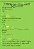 BSC2010 Questions with Answers &lpar;100&percnt;  Correct Answers&rpar;