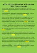 CEM 100 Exam 1 Questions with Answers  &lpar;100&percnt; Correct Answers&rpar;