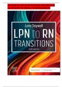 Test Bank For LPN to RN Transitions 6th Edition by Lora Claywell all chapters included graded A&plus;