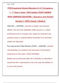 FTCE Exceptional Student Education K-12 Study Guide 2025&colon; Practice Questions