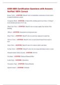 ASSE 6005 Certification Questions with Answers  Verified 100&percnt; Correct