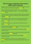  CM 2112 Exam 1 Questions with Answers  &lpar;100&percnt; Correct Answers&rpar; 