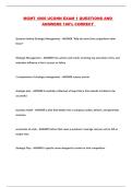 MGMT 4900 UCONN EXAM 1 QUESTIONS AND ANSWERS 100&percnt; CORRECT 