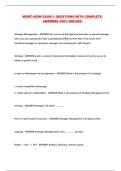 MGMT-485W EXAM 1 QUESTIONS WITH COMPLETE ANSWERS 100&percnt; SOLVED 