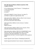 NSC 830 Advanced Pharm&semi; Diabetes Questions With Complete Solutions