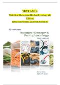 Test Bank For Nutrition Therapy and Pathophysiology&comma; 3rd Edition by Nelms&comma; ISBN&colon;9781305111967&comma; All Chapters Fully Covered&comma; Complete Guide A&plus;&comma; Newest Version 2025