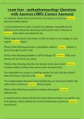  exam four - pathopharmacology Questions  with Answers &lpar;100&percnt; Correct Answers&rpar;
