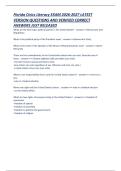 Florida Civics Literacy EXAM 2026-2027 LATEST VERSION QUESTIONS AND VERIFIED CORRECT ANSWERS JUST RELEASED  