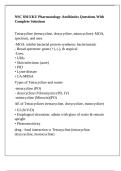 NSC 830 EKU Pharmacology-Antibiotics Questions With Complete Solutions