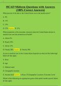 HCAD Midterm Questions with Answers  &lpar;100&percnt; Correct Answers&rpar;