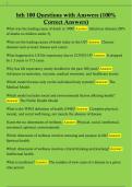 hth 100 Questions with Answers &lpar;100&percnt;  Correct Answers&rpar;