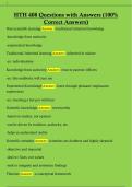 HTH 408 Questions with Answers &lpar;100&percnt;  Correct Answers&rpar; 