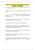OSSF DR TEST PRACTICE QUESTIONS AND CORRECT ANSWERS