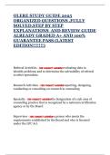 OLERE STUDY GUIDE 2025 ORGANIZED QUESTIONS &comma;FULLY SOLVED&comma;STEP BY STEP EXPLANATIONS  AND REVIEW GUIDE  ALREADY GRADED A&plus; AND 100&percnt; GUARANTEE PASS &lpar;LATEST EDITION&excl;&excl;&excl;&excl;&excl;&excl;&excl;&rpar;