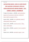 BIOS 251 Lab Practicum Study Guide 2025&colon; Anatomy & Physiology Practice