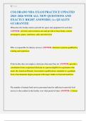 COLORADO NHA EXAMs  UPDATED 2025–2026 WITH ALL NEW QUESTIONS AND EXACTLY RIGHT ANSWERS | A  QUALITY GUARANTEE