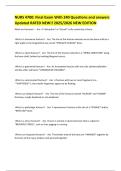 NURS 4700&colon; Final Exam With 240 Questions and answers Updated RATED NEW&excl;&excl; 2025&sol;2026 NEW EDITION 