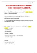 NSG 526 Exam 1 2026 &ndash; Updated Verified Solutions