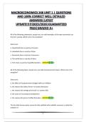 MACROECONOMICS 248 UNIT 1&vert;QUESTIONS AND 100&percnt; CORRECT WELL DETAILED ANSWERS&vert;LATEST 2025&sol;2026&vert;GUARANTEED PASS&vert;GRADED A&plus;