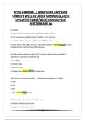 ECON 248 FINAL&vert;QUESTIONS AND 100&percnt; CORRECT WELL DETAILED ANSWERS&vert;LATEST 2025&sol;2026&vert;GUARANTEED PASS&vert;GRADED A&plus;