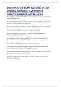 Davita Patient Care Technician &lpar;PCT&rpar; Final EXAM 2026-2027 LATEST VERSION QUESTIONS AND VERIFIED CORRECT ANSWERS JUST RELEASED  