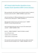 SIFT Study Guide Practice Questions Army Aviation Exam Questions With Correct Answers