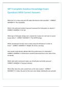 SIFT Complete Aviation Knowledge Exam Questions With Correct Answers