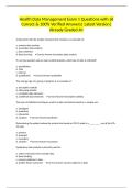 Health Data Management Exam 1 Questions with all Correct & 100&percnt; Verified Answers&vert; Latest Version&vert; Already Graded A&plus;