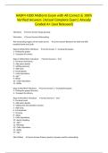 HADM 4300 Midterm Exam with All Correct & 100&percnt; Verified Answers &vert;Actual Complete Exam&vert; Already Graded A&plus; &lpar;Just Released&rpar;