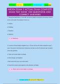 NR304 EXAM 2 ACTUAL EXAM COMPLETE EXAM TEST BANK 100 QUESTIONS AND ANSWERS