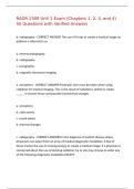 RADR 1309 Unit 1 Exam &lpar;Chapters 1&comma; 2&comma; 3&comma; and 4&rpar; 50 Questions with Verified Answers&comma;100