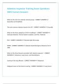 Asbestos Inspector Training Exam Questions With Correct Answers&period;