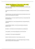 NURS 1160 Midterm 2 Questions with 100&percnt; Verified Correct Answers