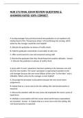 NUR 272 FINAL EXAM REVIEW QUESTIONS & ANSWERS RATED 100&percnt; CORRECT&period;
