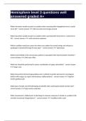 Hemisphere level 3 questions well answered graded A&plus;
