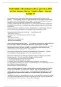 HADM 6150 Midterm Exam with All Correct & 100&percnt; Verified Answers &vert;Actual Complete Exam&vert; Already Graded A&plus;
