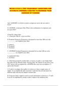 MP100 CYCLE 3 TEST EXAM-READY QUESTIONS AND ACCURATE ANSWERS CURATED TO MAXIMIZE YOUR CHANCES OF PASSING