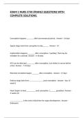 EXAM 1 NURS 3730 &lpar;FRANU&rpar; QUESTIONS WITH COMPLETE SOLUTIONS&period;