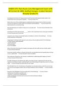 HADM 370- Post-Acute Care Management Exam with All Correct & 100&percnt; Verified Answers &vert;Latest Version&vert; Already Graded A&plus;