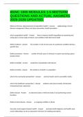 BSNC 1000 MODULES 1-5 MIDTERM QUESTIONS AND ACTUAL ANSWERS 2025-2026 UPDATED&period;