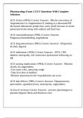 Pharmacology Exam 2 GCU Questions With Complete Solutions