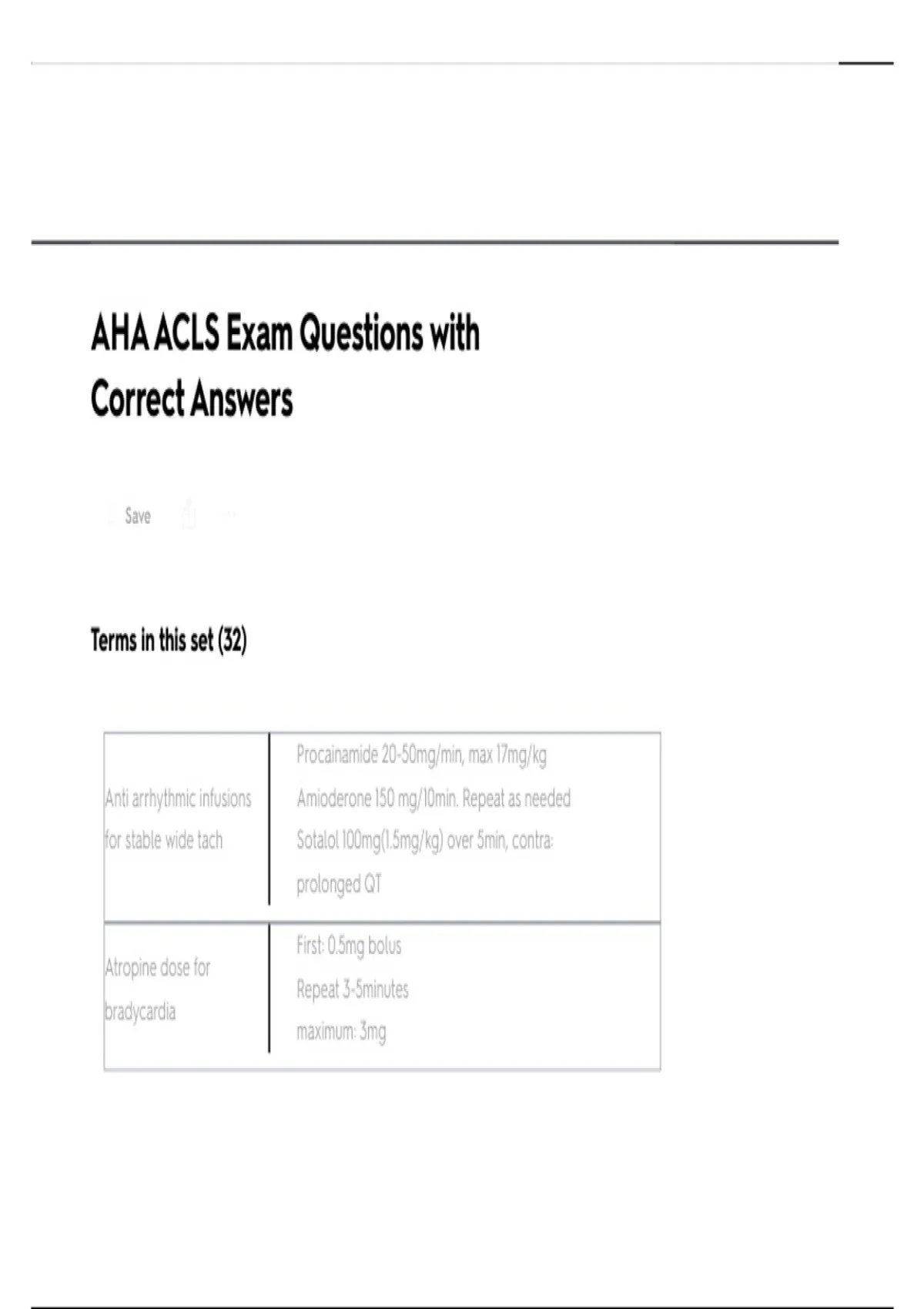 AHA ACLS Exam Questions 2025/ 2026 Complete Advanced Cardiac Life ...