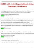 SNCOA LDR - 302S Organizational Culture &lpar;Latest 2025 &sol; 2026&rpar; Qs and Ans&comma; Most Comprehensive to Pass the Exam&comma; 100&percnt; Verified - PDF