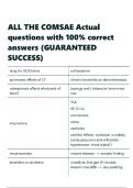 ALL THE COMSAE Actual questions with 100- correct answers &lpar;GUARANTEED SUCCESS&rpar;&period;