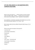 CVT 105&colon; FINAL EXAM &lpar;1-3&rpar; 130 QUESTIONS WITH COMPLETE SOLUTIONS&period;