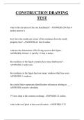 CONSTRUCTION DRAWING TEST QUESTIONS AND ANSWERS 2026